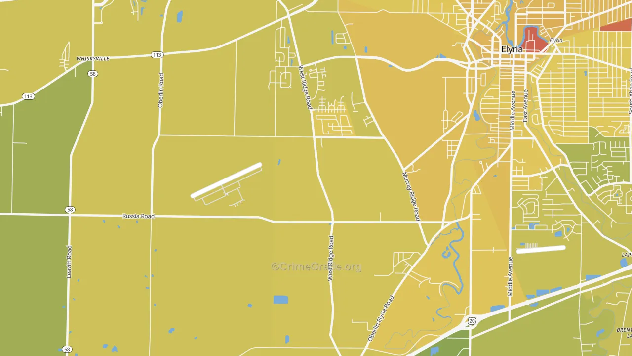 Fields, OH Map of Vehicle Theft Rates
