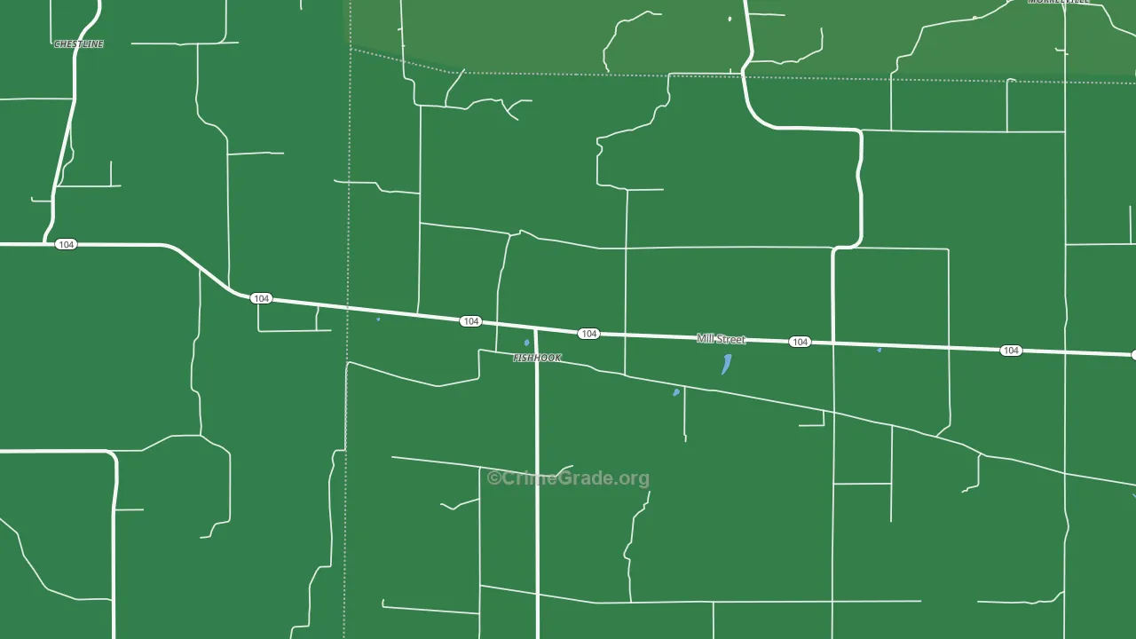 Fishhook, IL Map of Vehicle Theft Rates