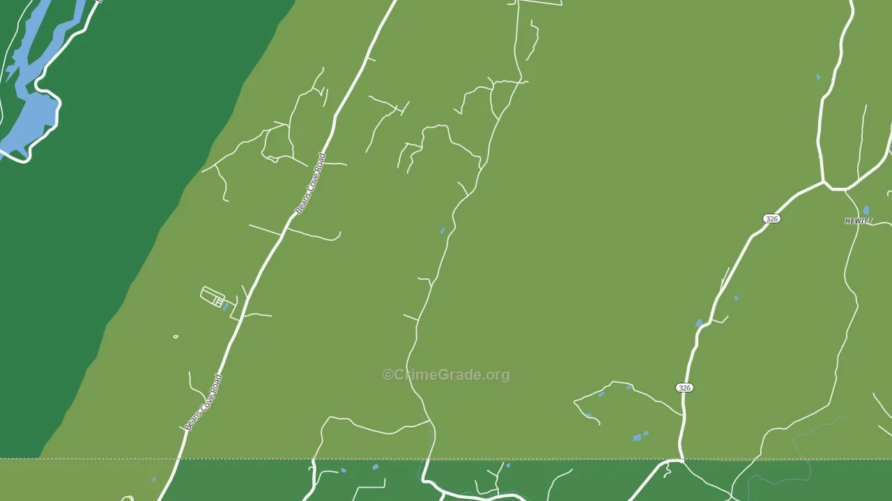 Flintstone, PA Map of Vehicle Theft Rates