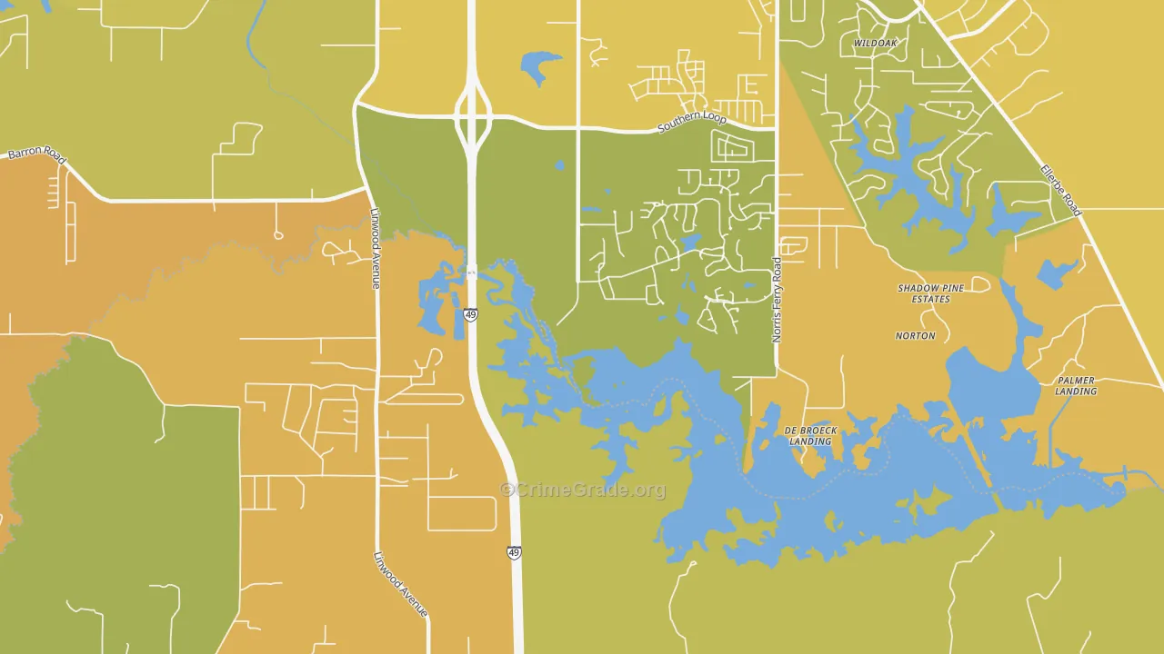 Forbing, LA Map of Vehicle Theft Rates