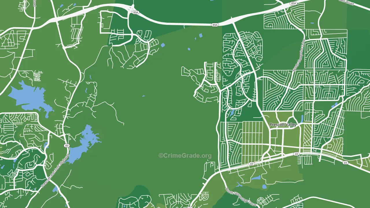 Forbing Park, AZ Map of Vehicle Theft Rates
