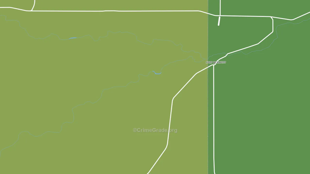 Fort Mc Kavett, TX Map of Vehicle Theft Rates