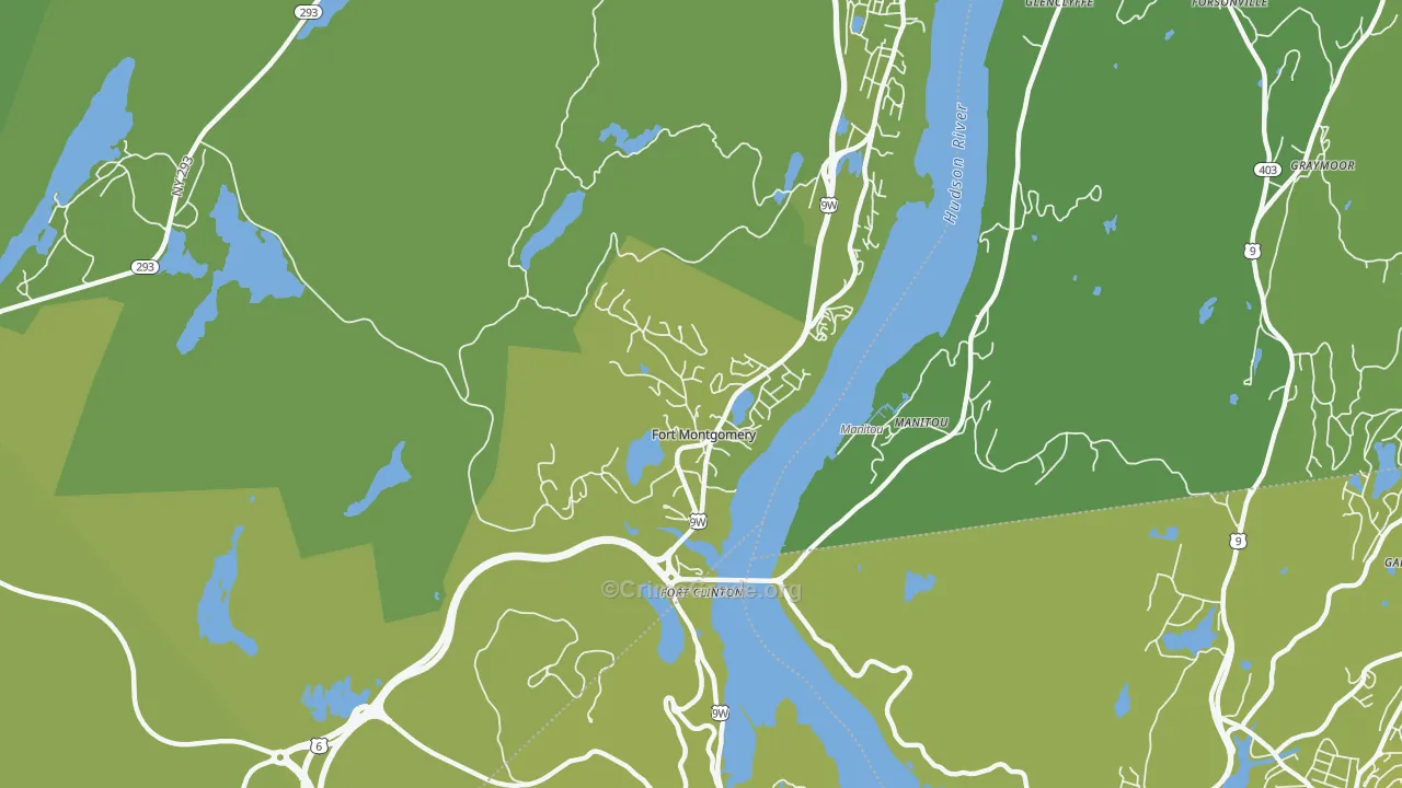 Fort Montgomery, NY Map of Vehicle Theft Rates