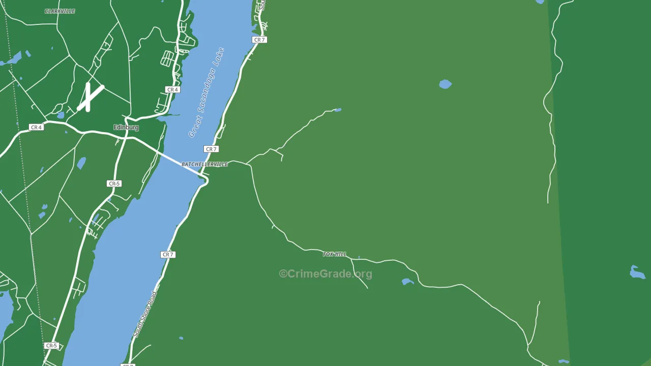 Fox Hill, NY Map of Vehicle Theft Rates