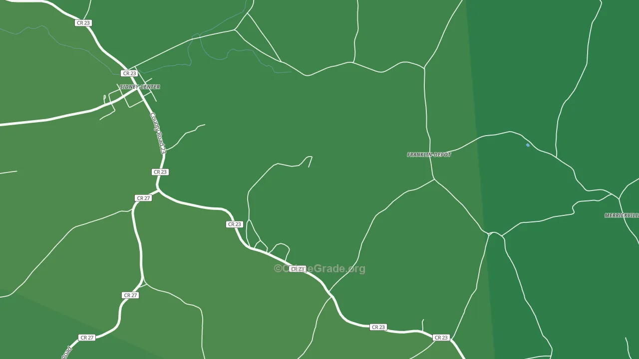 Franklin Depot, NY Map of Vehicle Theft Rates