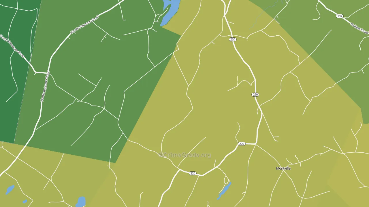 Freedom, ME Map of Vehicle Theft Rates