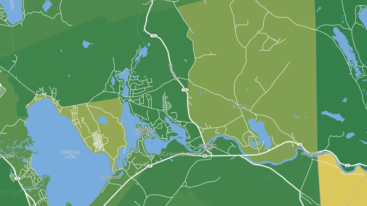 Freedom, NH Map of Vehicle Theft Rates