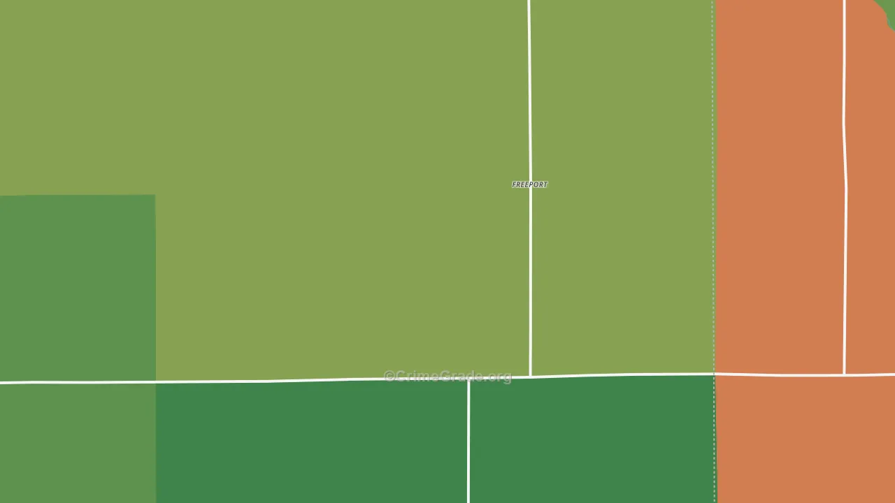Freeport, KS Map of Vehicle Theft Rates