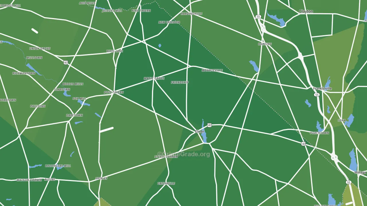 Friendship, NJ Map of Vehicle Theft Rates