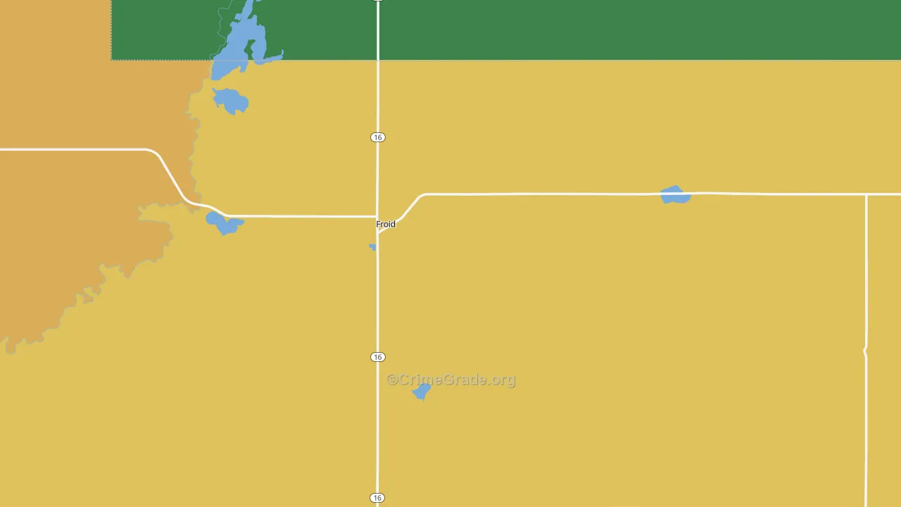 Froid, MT Map of Vehicle Theft Rates