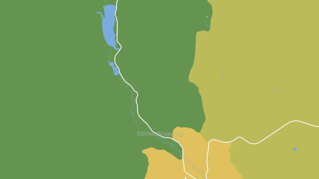 Frontier, WY Map of Vehicle Theft Rates