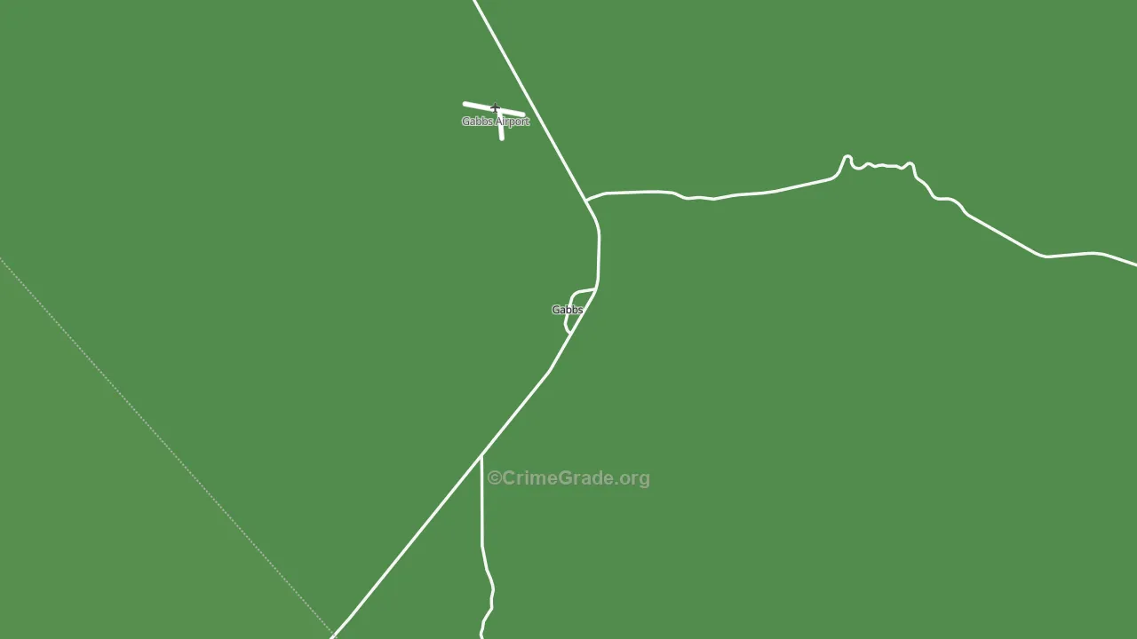 Gabbs, NV Map of Vehicle Theft Rates
