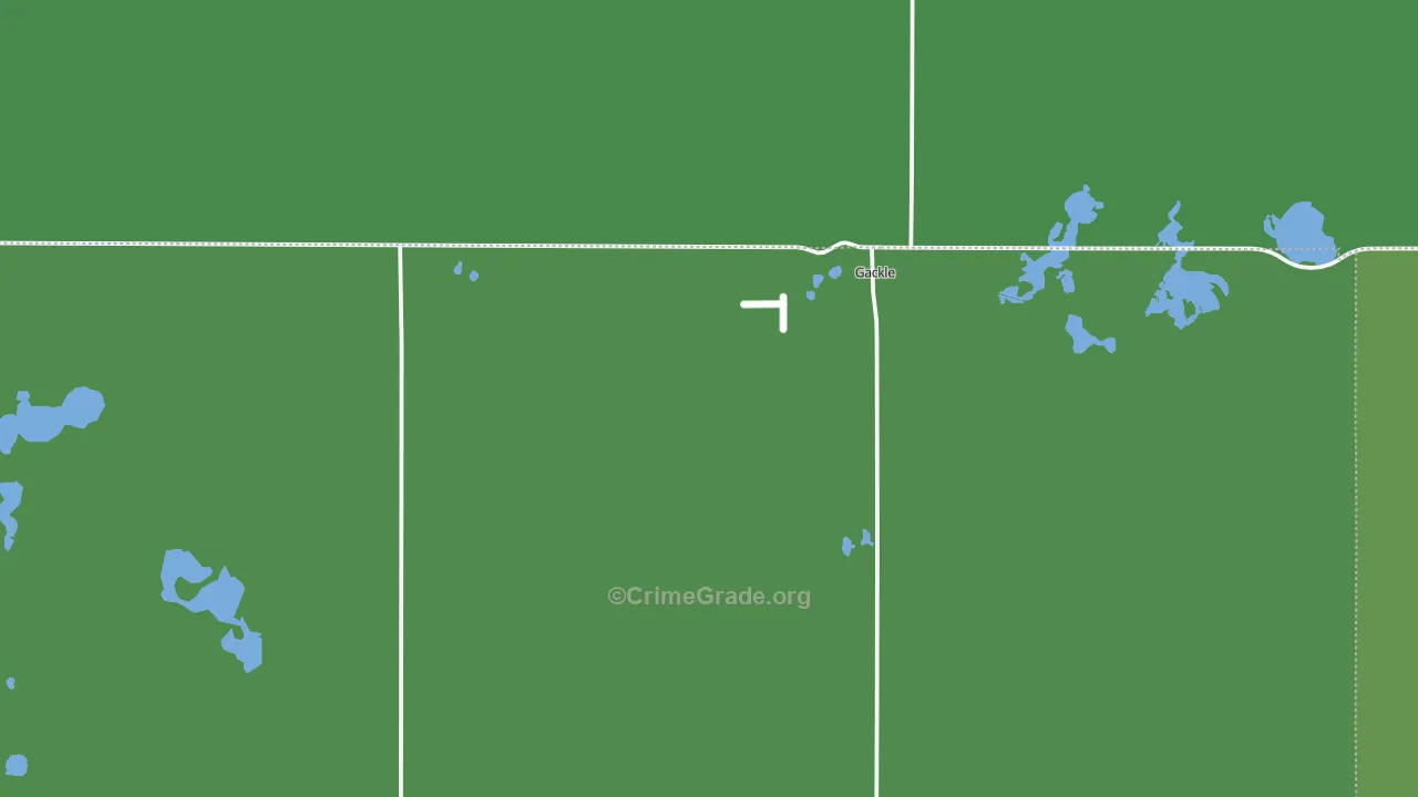 Gackle, ND Map of Vehicle Theft Rates