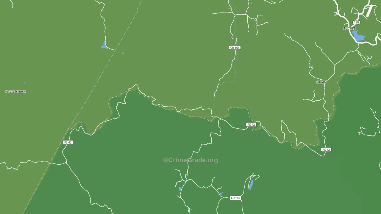 Gaddistown, GA Map of Vehicle Theft Rates