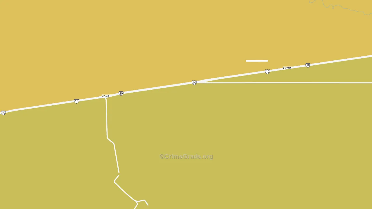 Gage, NM Map of Vehicle Theft Rates