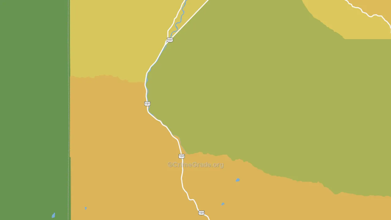 Gallatin Gateway, MT Map of Vehicle Theft Rates