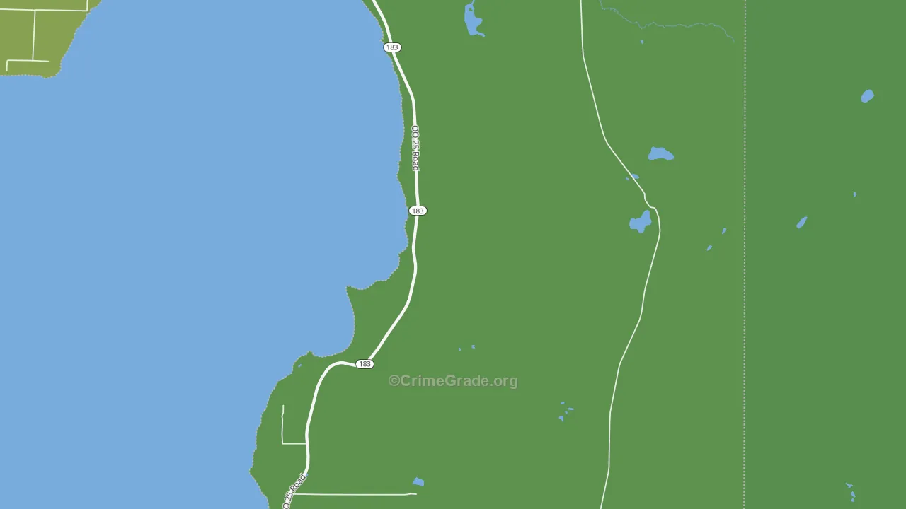 Garden Corners, MI Map of Vehicle Theft Rates