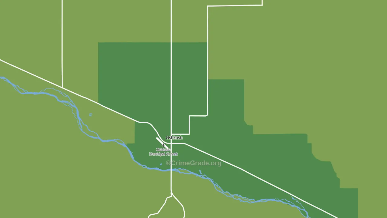 Garden County, NE Map of Vehicle Theft Rates