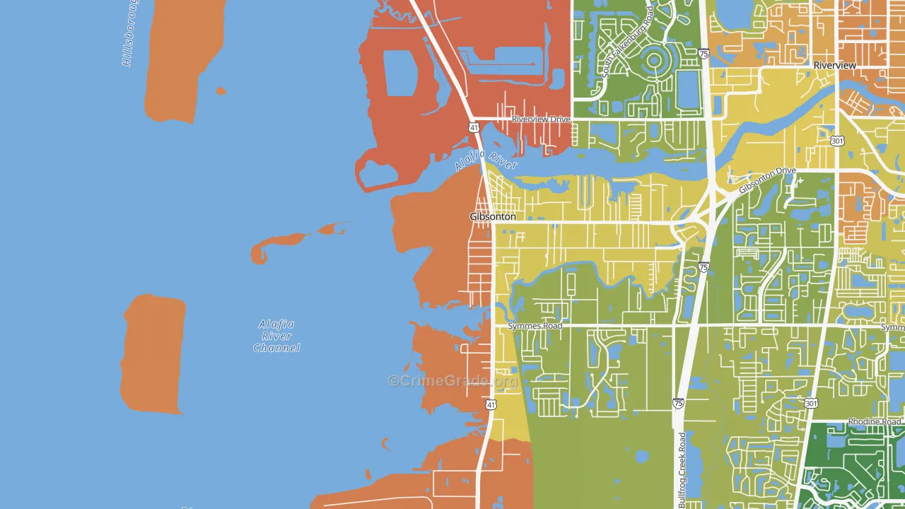 Gardenville, FL Map of Vehicle Theft Rates