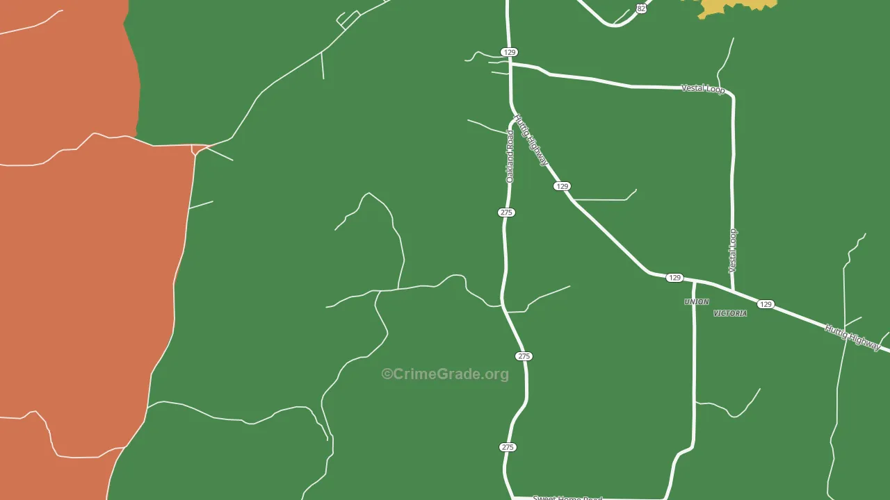Gardner, AR Map of Vehicle Theft Rates