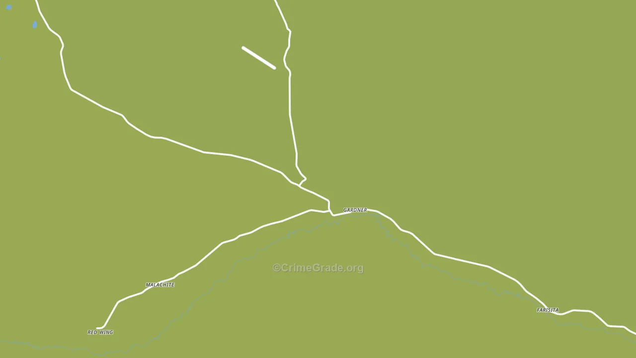 Gardner, CO Map of Vehicle Theft Rates
