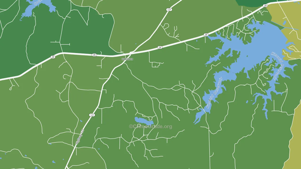 Gardner, LA Map of Vehicle Theft Rates