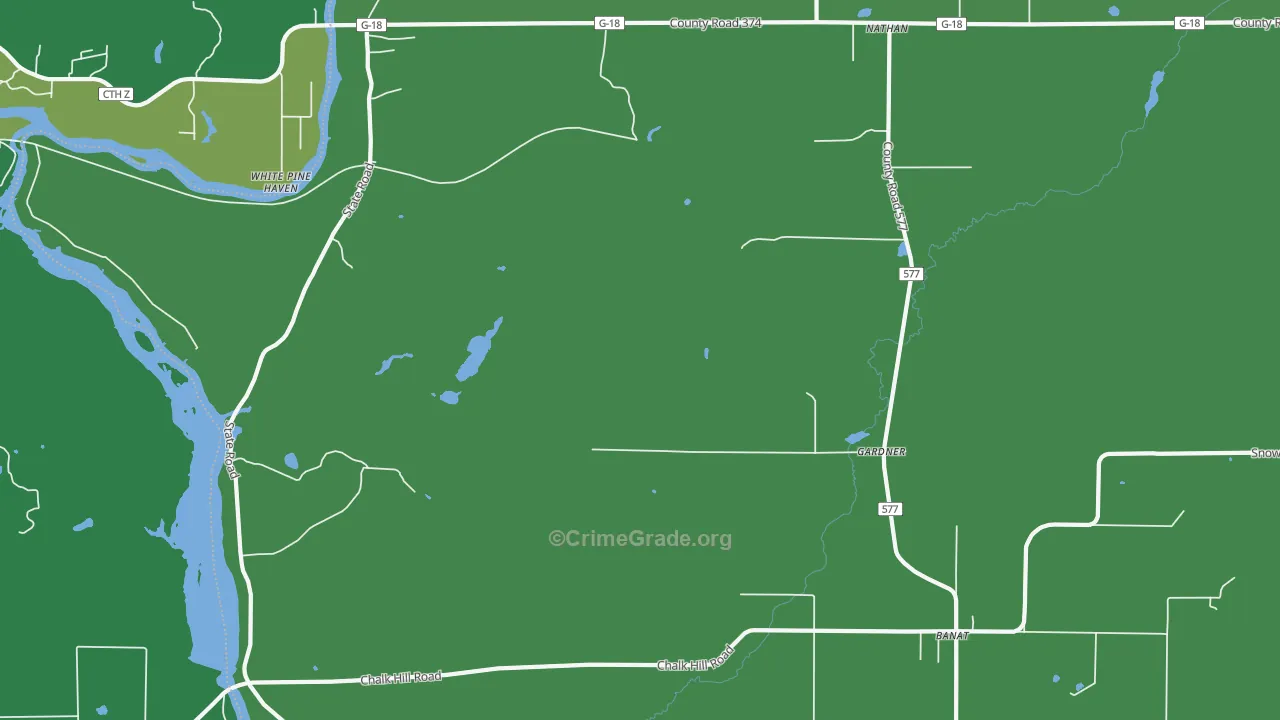 Gardner, MI Map of Vehicle Theft Rates