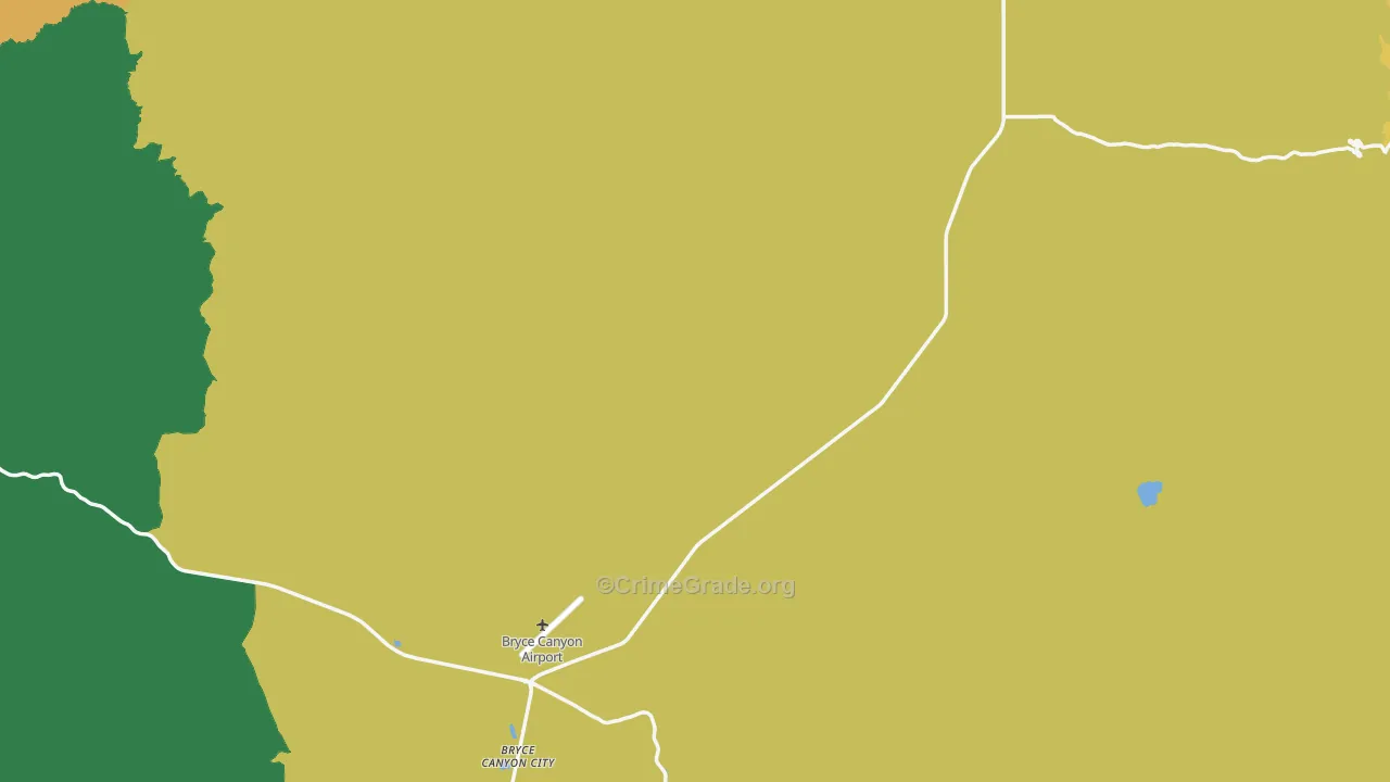 Garfield County, UT Map of Vehicle Theft Rates