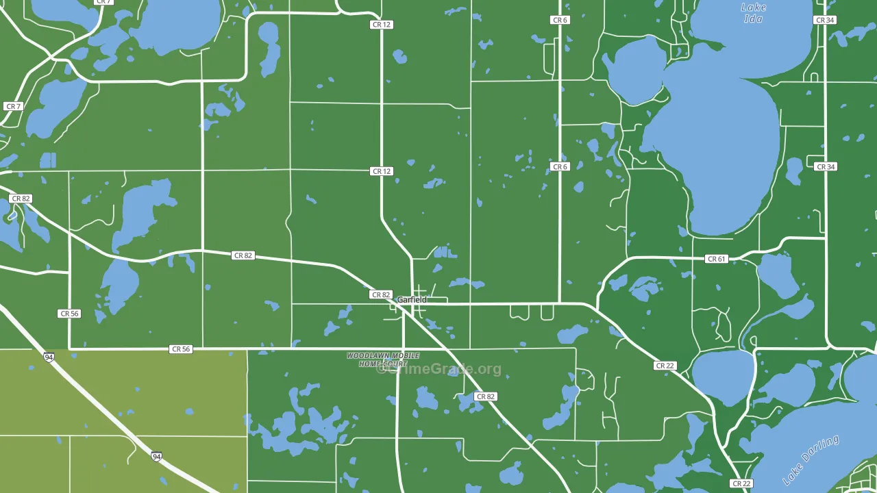 Garfield, MN Map of Vehicle Theft Rates