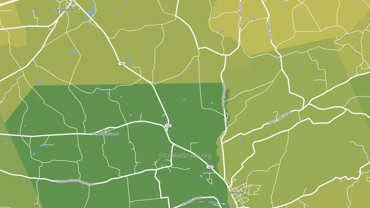 Garfield, PA Map of Vehicle Theft Rates