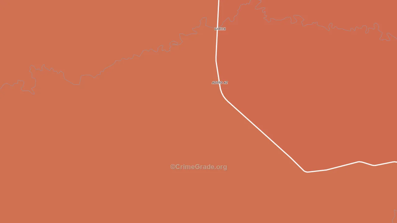 Garita, NM Map of Vehicle Theft Rates