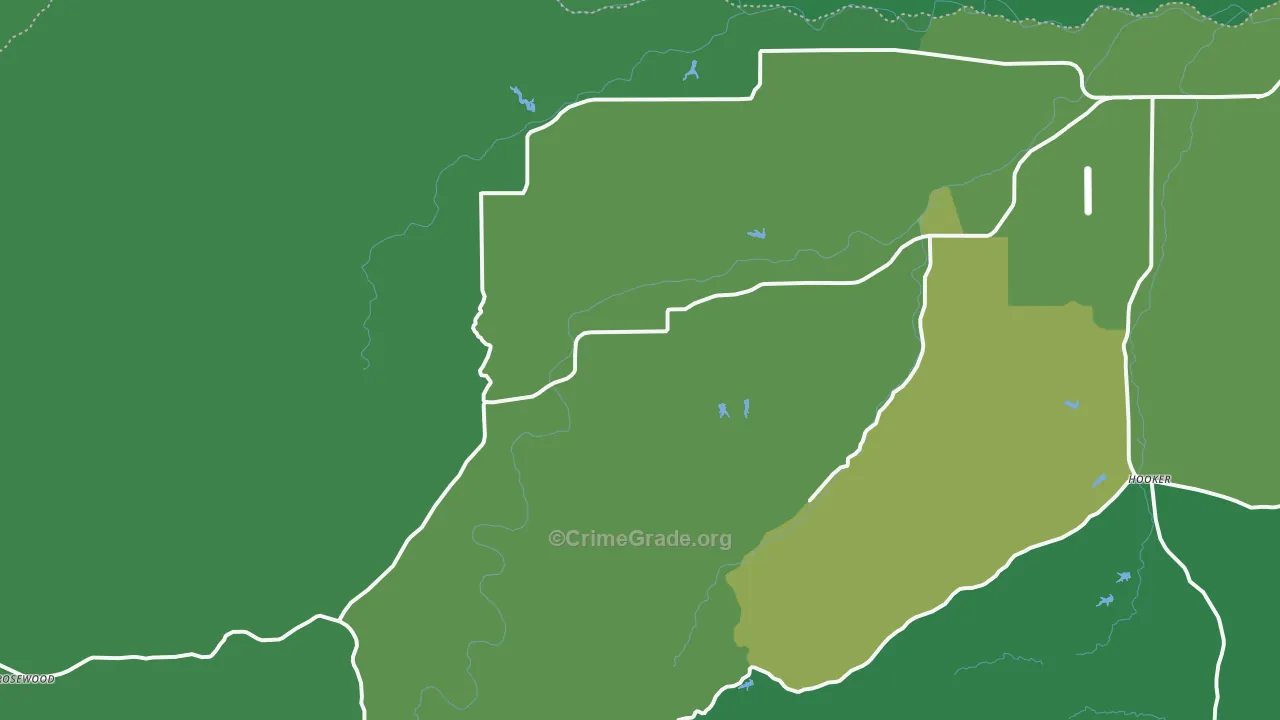 Gas Point, CA Map of Vehicle Theft Rates
