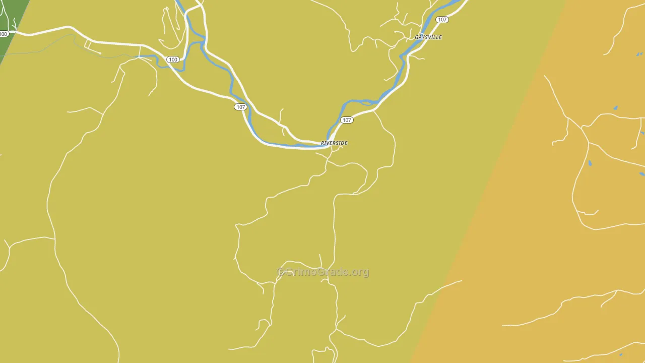 Gaysville, VT Map of Vehicle Theft Rates