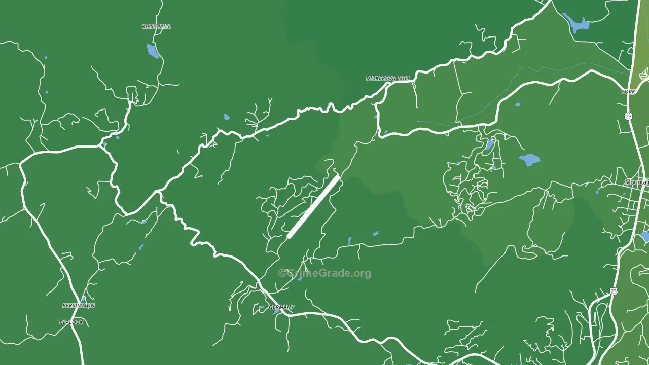 Germany, GA Map of Vehicle Theft Rates