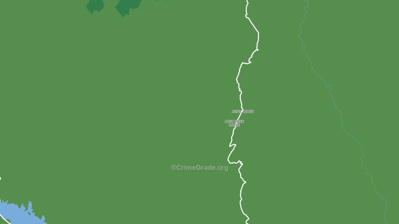 Gila County, AZ Map of Vehicle Theft Rates