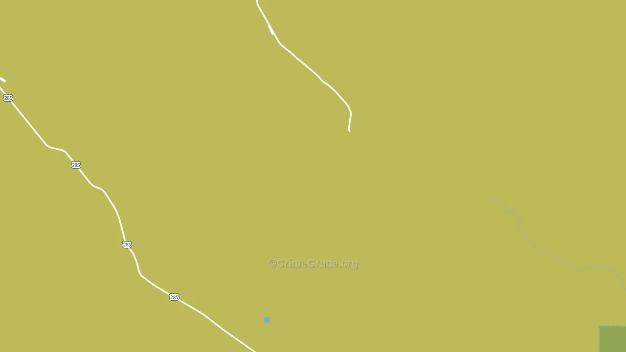 Girvin, TX Map of Vehicle Theft Rates