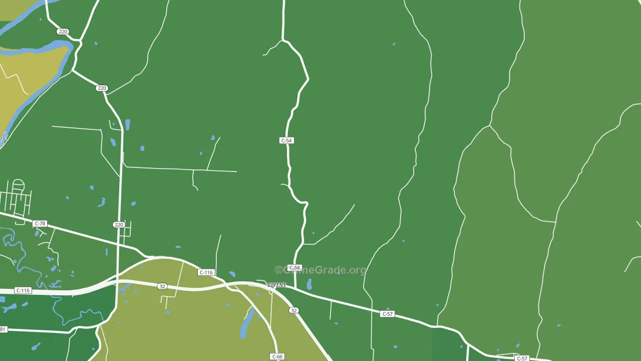 Givens, OH Map of Vehicle Theft Rates