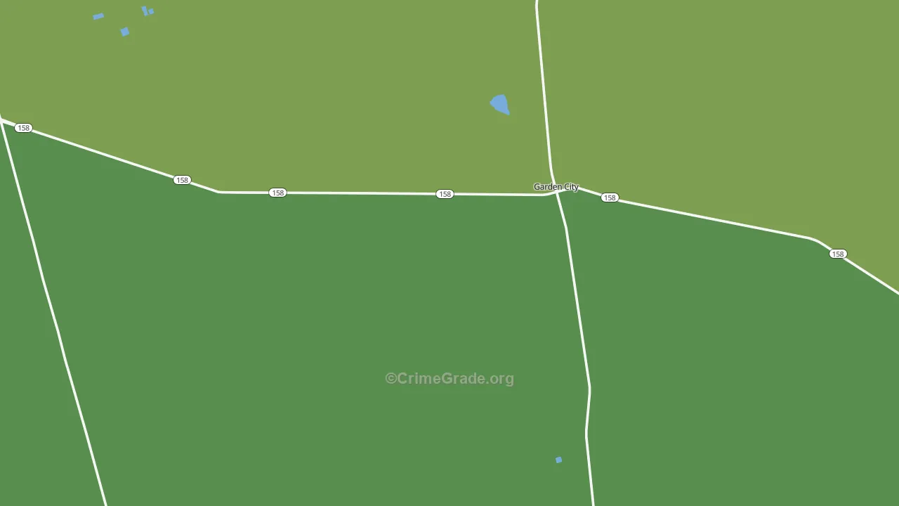 Glasscock County, TX Map of Vehicle Theft Rates