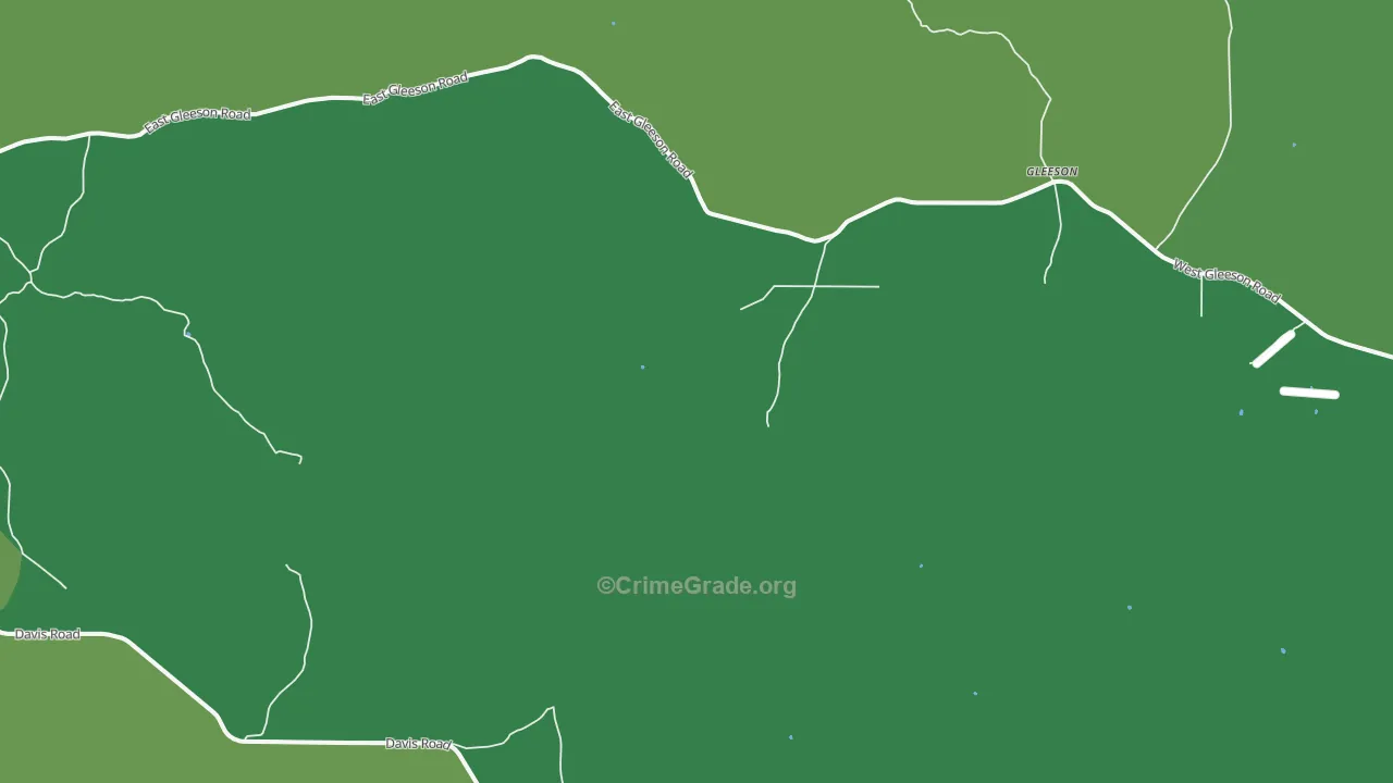 Gleeson, AZ Map of Vehicle Theft Rates