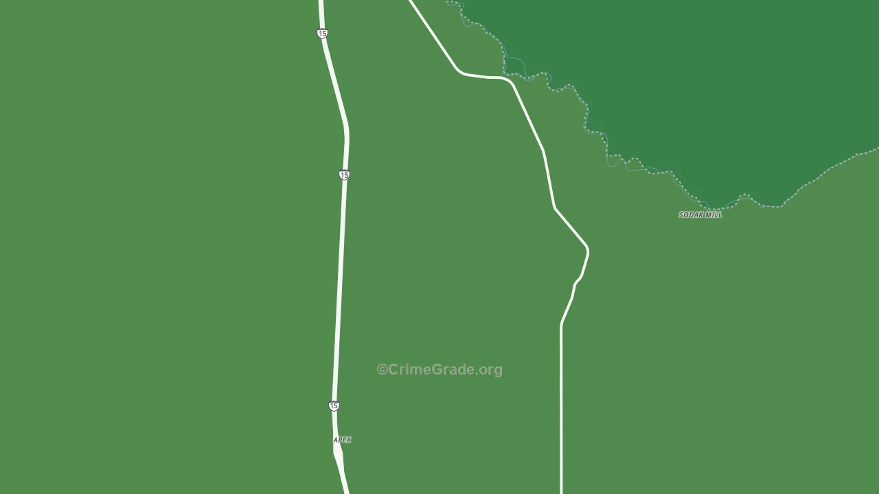 Glen, MT Map of Vehicle Theft Rates
