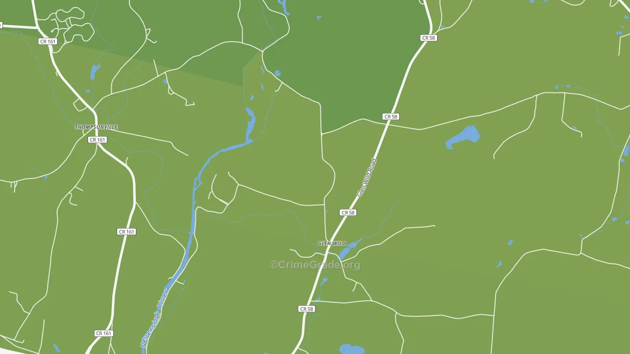 Glen Wild, NY Map of Vehicle Theft Rates