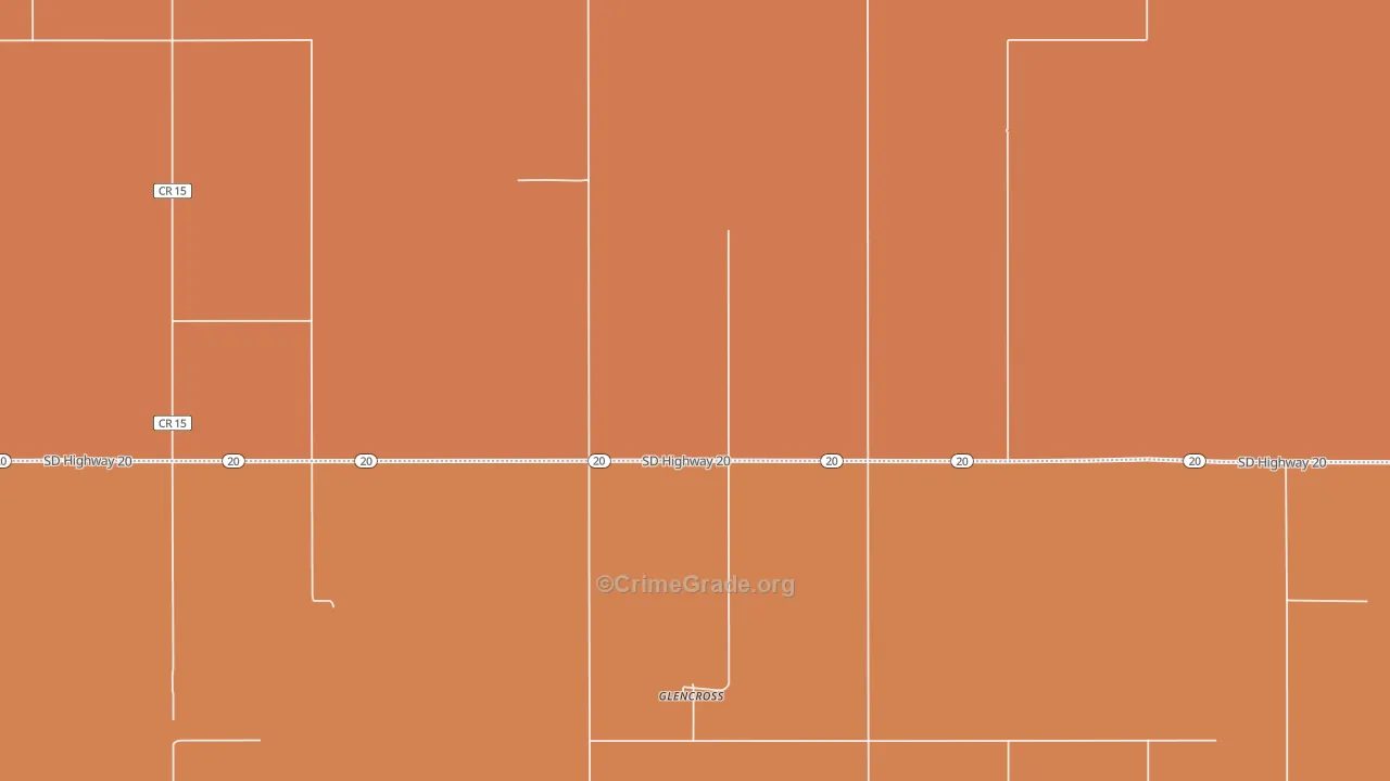 Glencross, SD Map of Vehicle Theft Rates