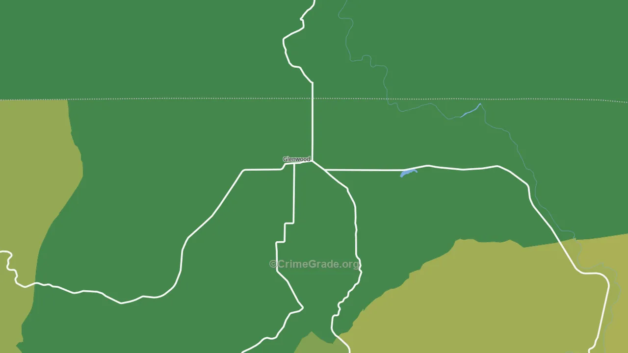 Glenwood, WA Map of Vehicle Theft Rates