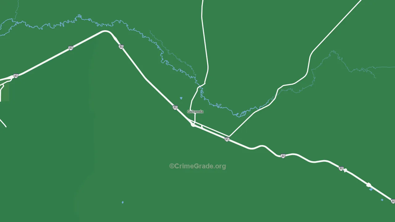Golconda, NV Map of Vehicle Theft Rates