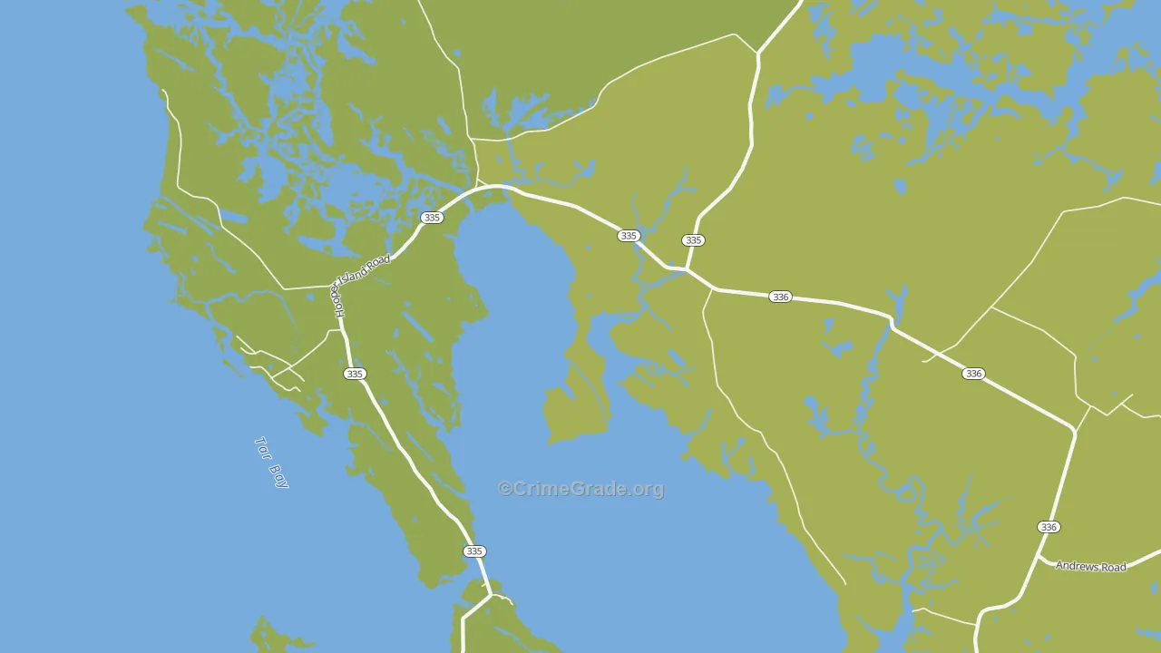 Golden Hill, MD Map of Vehicle Theft Rates
