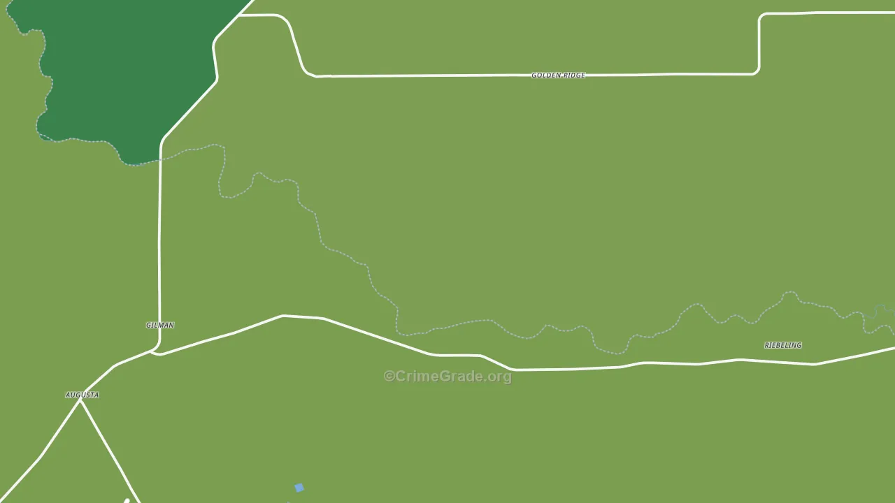 Golden Ridge, MT Map of Vehicle Theft Rates