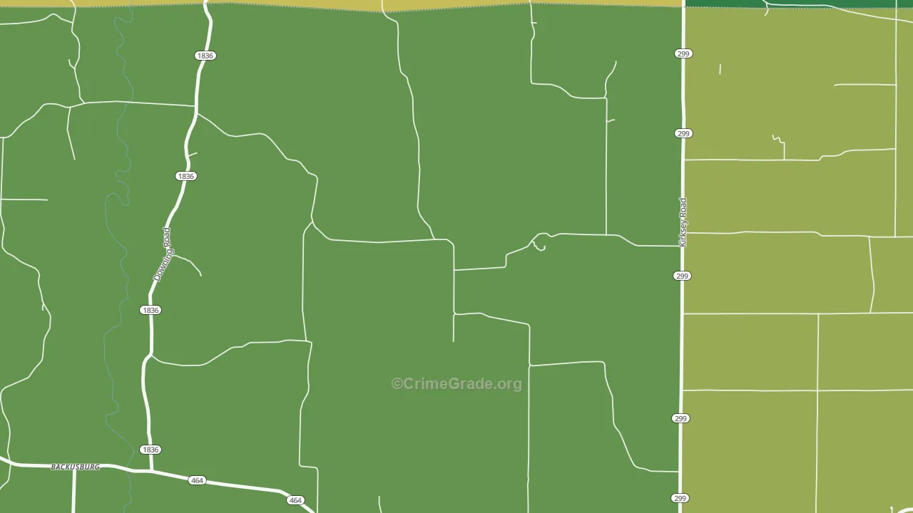 Golo, KY Map of Vehicle Theft Rates