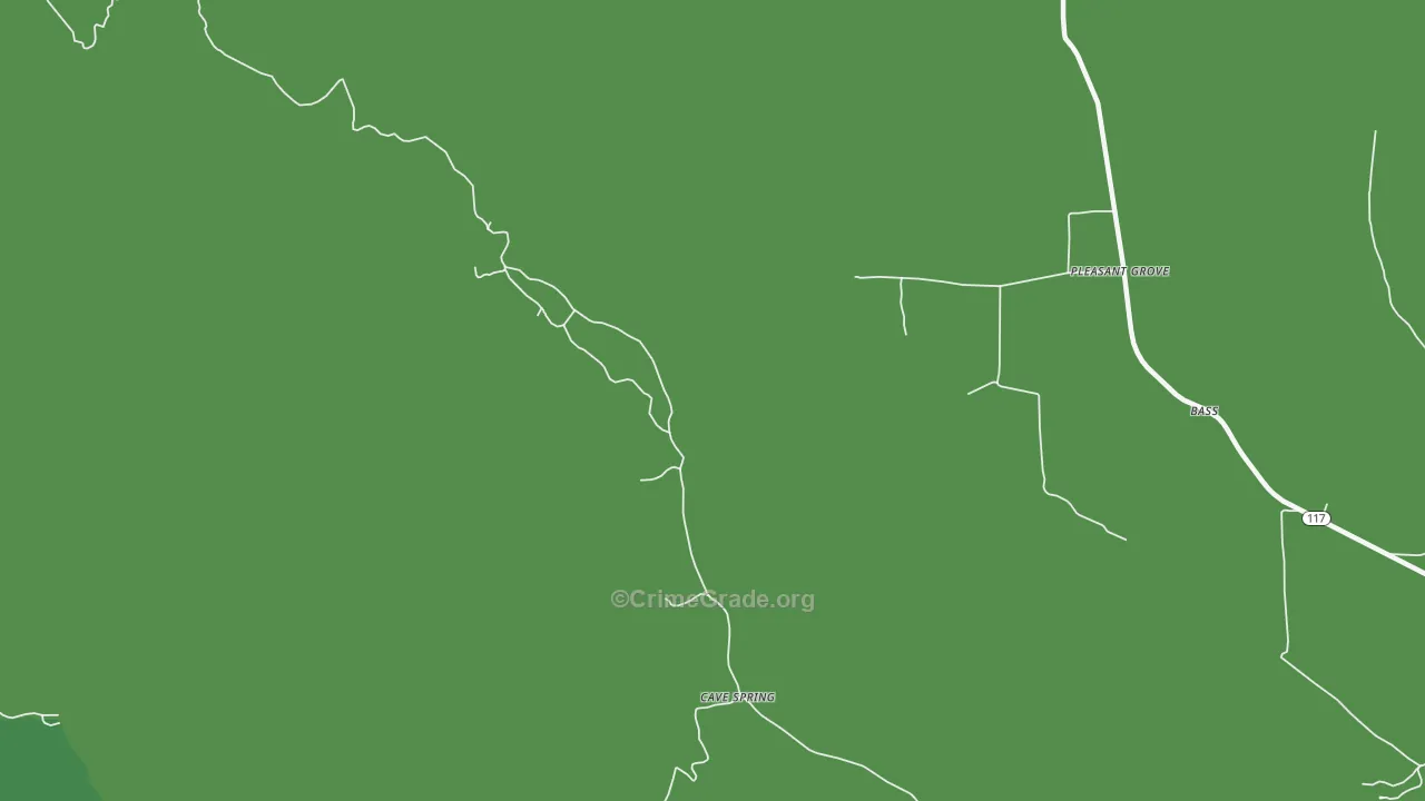 Gonce, AL Map of Vehicle Theft Rates