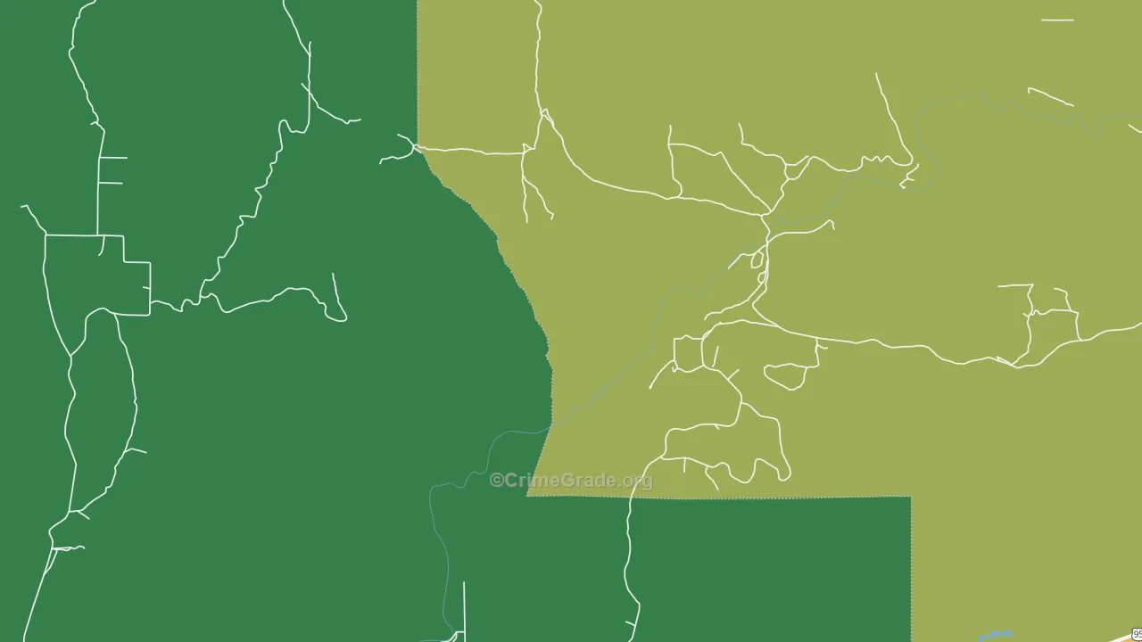 Goodrich, ID Map of Vehicle Theft Rates