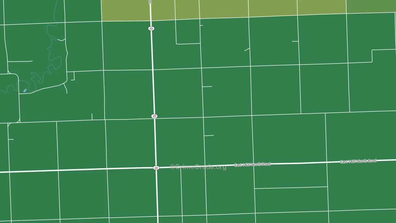 Goodwine, IL Map of Vehicle Theft Rates